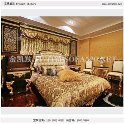 新古典套房家具-高檔臥室家具-高檔床定制