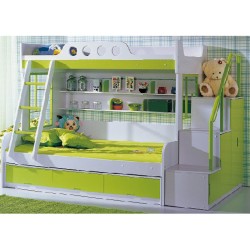 C11廠家直銷 環保型青少年兒童板式家具 雙層床子母床 套房家具