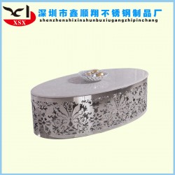 專業(yè)批發(fā) 鏤空不銹鋼茶幾 不銹鋼家居制品 家具加工