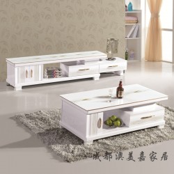 簡約時尚鋼化玻璃烤漆客廳家具 桌類、茶幾供應批發廠家直銷