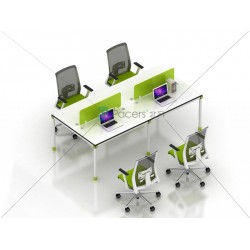 上海板式辦公家具廠家直銷簡約辦公桌時尚定制職員主管桌四人組合