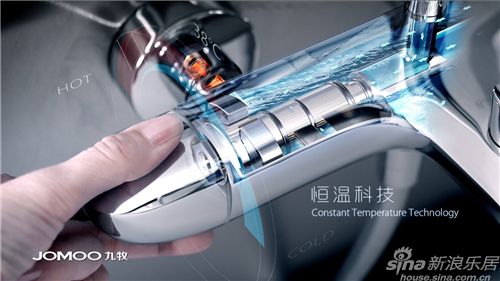 九牧央視15秒廣告截圖：恒溫科技
