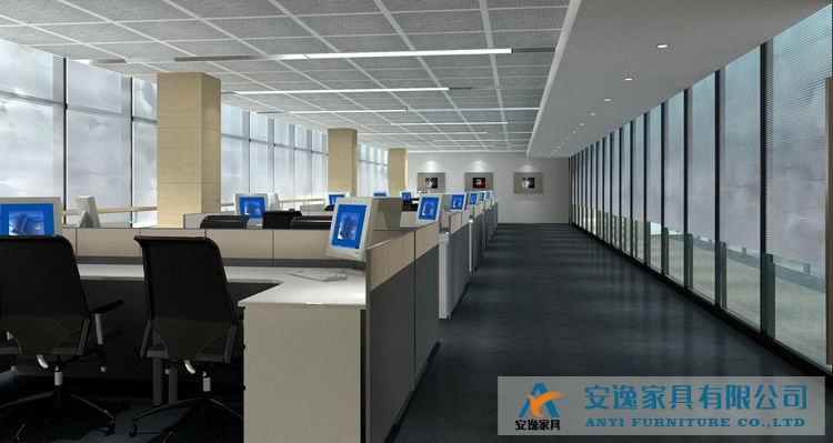 廣東辦公家具批發(fā) E1級(jí)簡(jiǎn)約板式電腦桌 帶柜子組合多功能辦公桌子