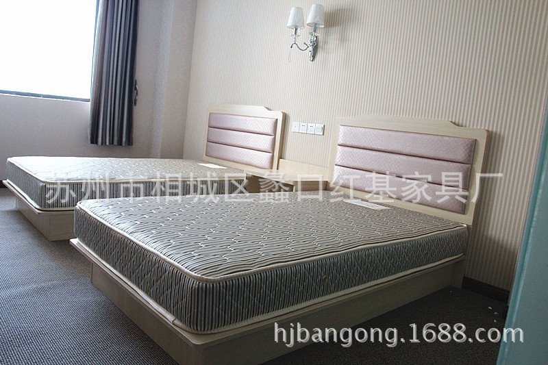 供應(yīng) 商業(yè)賓館床快捷酒店高檔套房家具 現(xiàn)代酒店公寓板式套房家具
