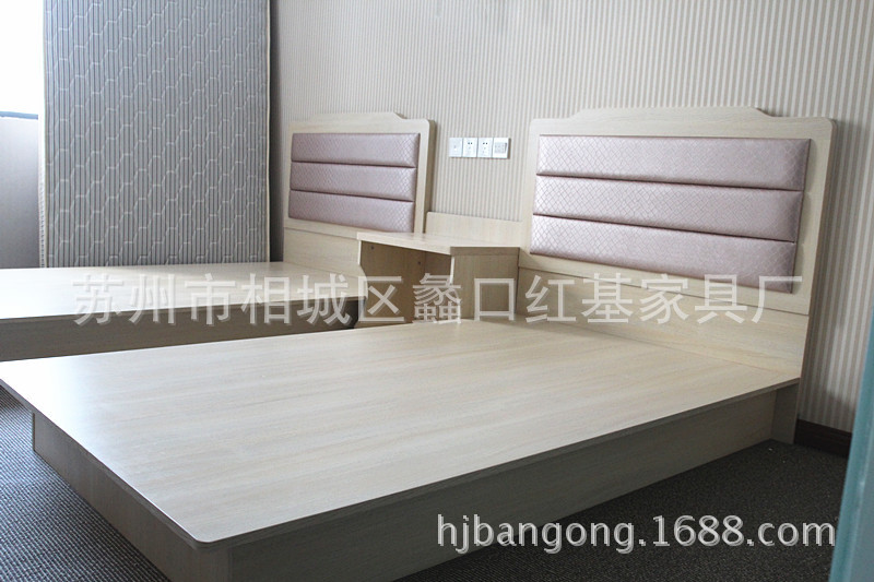 供應(yīng) 商業(yè)賓館床快捷酒店高檔套房家具 現(xiàn)代酒店公寓板式套房家具