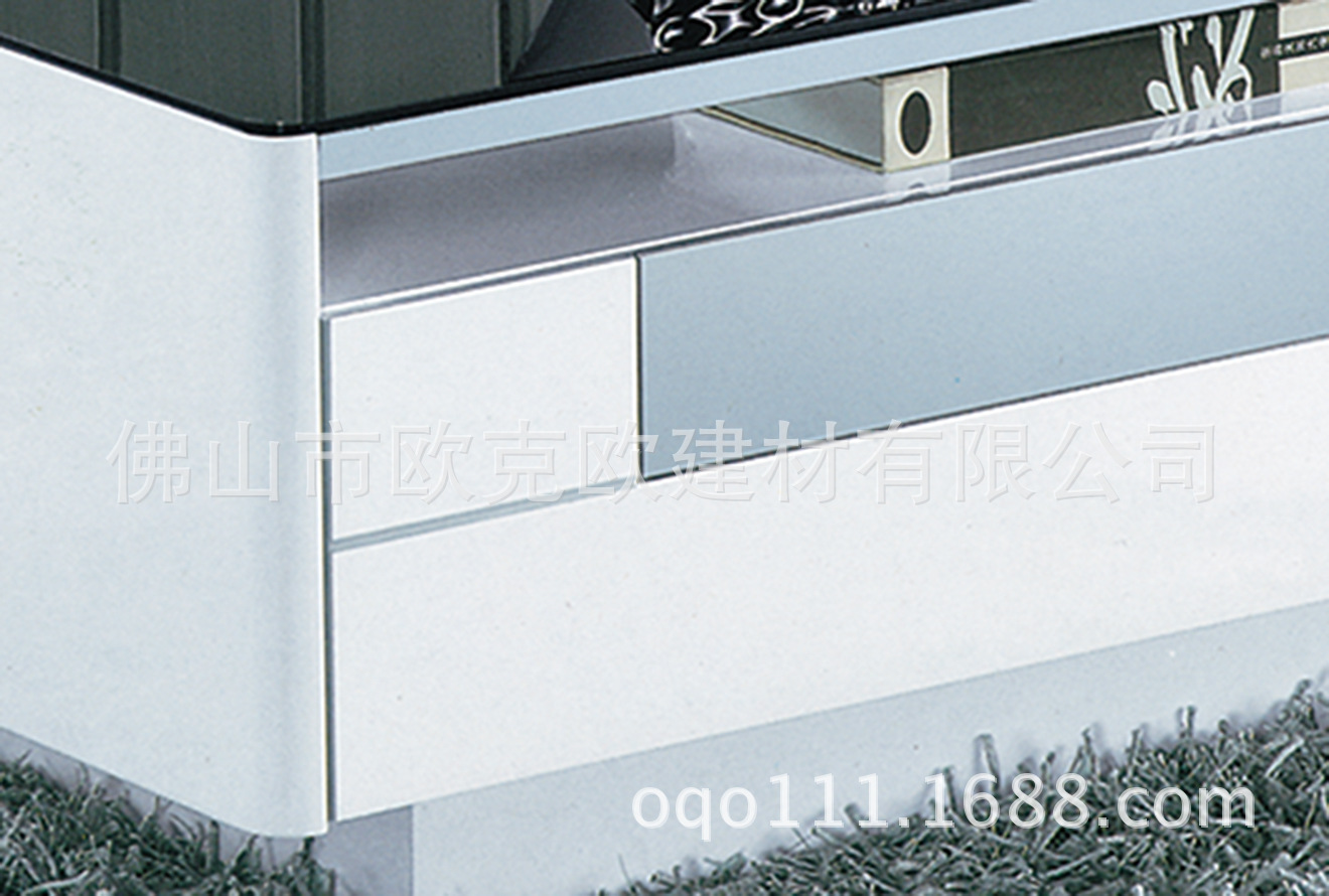 026鋼化玻璃黑白茶幾客廳家具儲(chǔ)物電視柜時(shí)尚簡約個(gè)性佛山家具