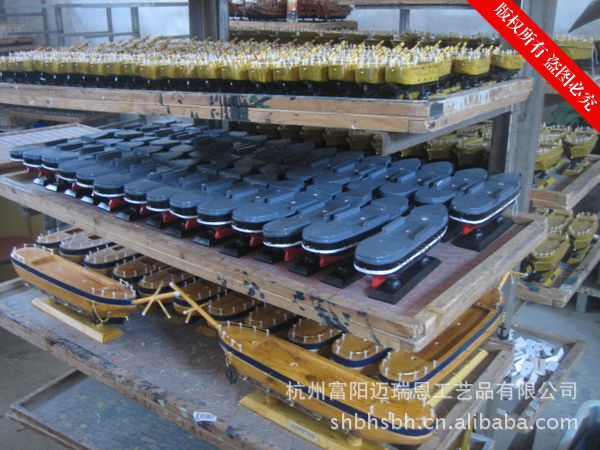 特價促銷 24CM帆船模型  地中海飾品 家居 實木手工雕刻 歐式多帆