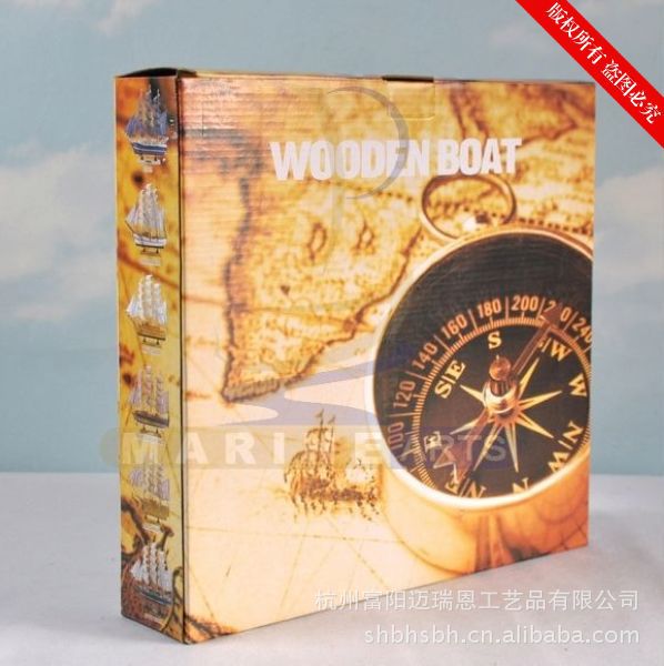 特價促銷 24CM帆船模型  地中海飾品 家居 實木手工雕刻 歐式多帆