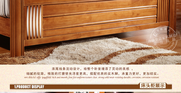 實木床 雙人床1.5/1.8M 高箱儲物床 橡木床特價包郵 廠家直銷